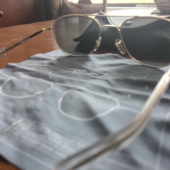 American Optical Aviator Sunglasses (55mm Gold) - Picture 4 of 4